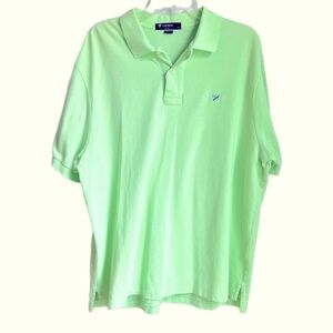 Cremieux Men's Polo Bright Green Short Sleeve Logo Polo size XL Golf Shirt
